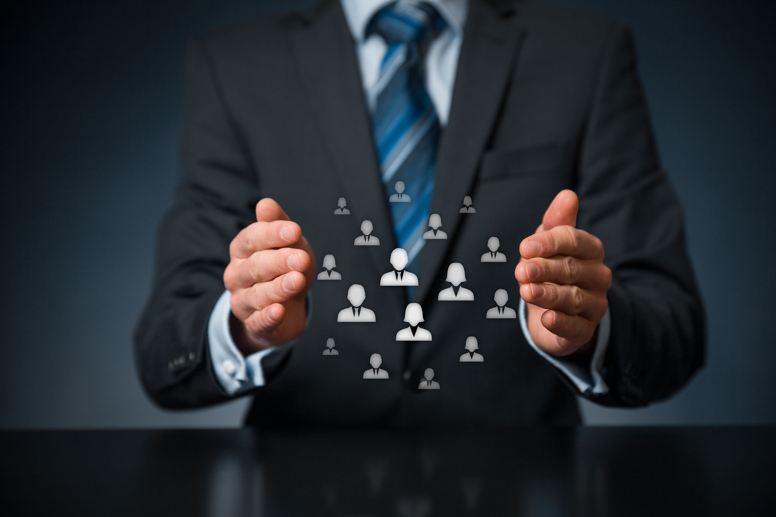 Business owner managing an online listing